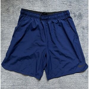 Nike‎ Dri-FIT Training Shorts Men's Size Large – Navy Blue Athletic Shorts